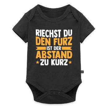 Riechst Du Den Furz Ist Der Abstand Zu Kurz - Baby Premium Kurzarmbody - Schwarz - Vorne
