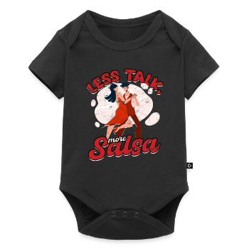 Salsero Salsera Less Talk More Salsa - Baby Premium short-sleeve bodysuit - black - Front