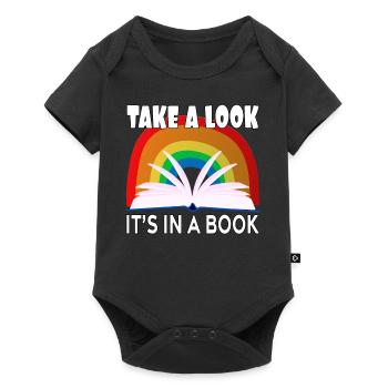 Take a Look It's In A Book Vintage Bookworm - Baby Premium short-sleeve bodysuit - black - Front