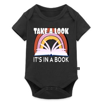 Take a Look It's In A Book Vintage Bookworm - Baby Premium short-sleeve bodysuit - black - Front