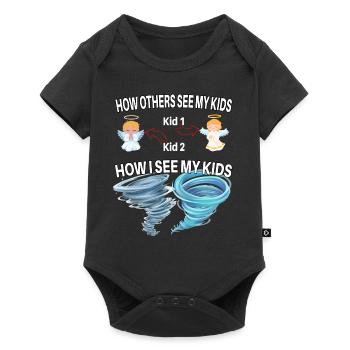 How others see my children - Baby Premium short-sleeve bodysuit - black - Front