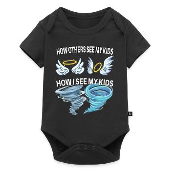 How others see my children - Baby Premium short-sleeve bodysuit - black - Front
