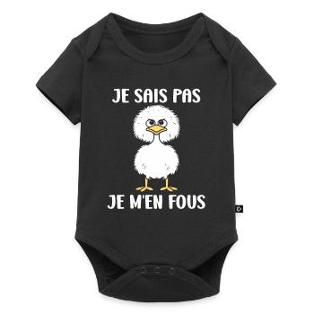Humour autruche - Body à manches courtes Premium Bébé - noir - Devant