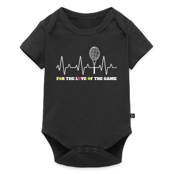 Heartbeat Tennis pour les joueurs de tennis - Body à manches courtes Premium Bébé - noir - Devant