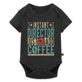 Instant Director Just Add Coffee - Baby Premium short-sleeve bodysuit - black - Front