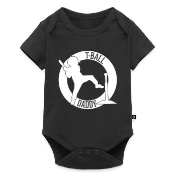 T-Ball Player Dad T-Ball Daddy - Baby Premium Kurzarmbody - Schwarz - Vorne