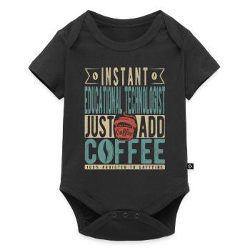 Technologue éducatif instantané Il suffit d’ajouter du café - Body à manches courtes Premium Bébé - noir - Devant