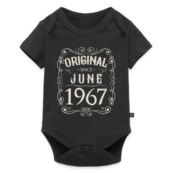 Vintage - Original depuis l'anniversaire de juin 1967 - Body à manches courtes Premium Bébé - noir - Devant