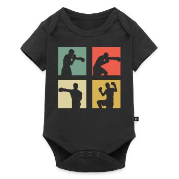 Boxing - Baby Premium short-sleeve bodysuit - black - Front