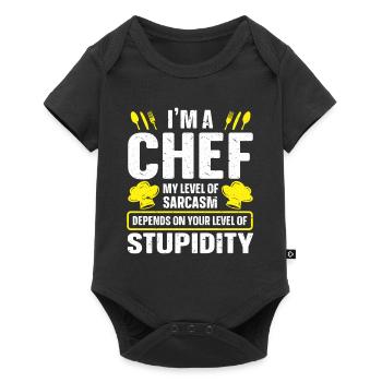 Chef Chef de cuisine - Body à manches courtes Premium Bébé - noir - Devant
