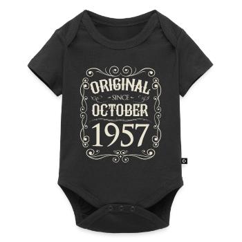 Vintage - Original depuis l'anniversaire d'octobre 1957 - Body à manches courtes Premium Bébé - noir - Devant