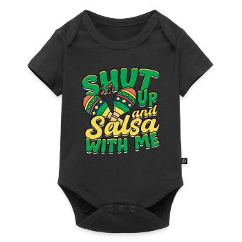 Salsa Salsero Salsera Tais-toi Et Salsa Avec Moi - Body à manches courtes Premium Bébé - noir - Devant