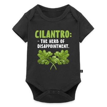 Anti cilantro coriander hater - Baby Premium short-sleeve bodysuit - black - Front