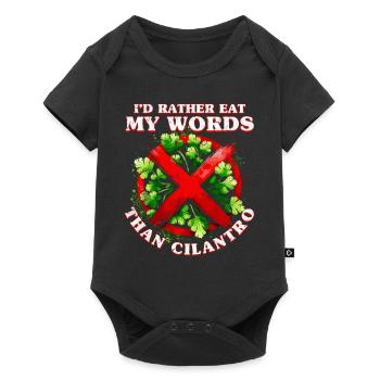 Anti cilantro coriander hater - Baby Premium short-sleeve bodysuit - black - Front