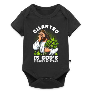 La coriandre anti-coriandre est la plus grande erreur de Dieu - Body à manches courtes Premium Bébé - noir - Devant