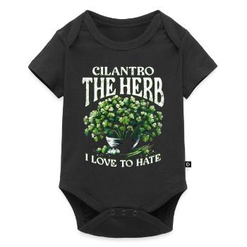 Korianderhasser Cilantro The Herb I Love To Hate - Baby Premium short-sleeve bodysuit - black - Front
