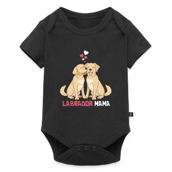 Best Labrador Mom - Baby Premium short-sleeve bodysuit - black - Front