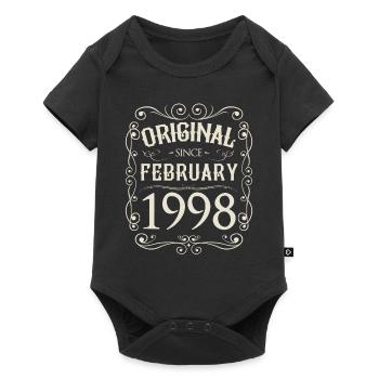 Vintage - Original depuis l'anniversaire de février 1998 - Body à manches courtes Premium Bébé - noir - Devant
