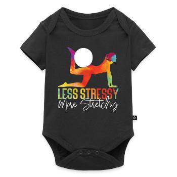 Pilates Instructeur Professeur Jeu de mots - Body à manches courtes Premium Bébé - noir - Devant