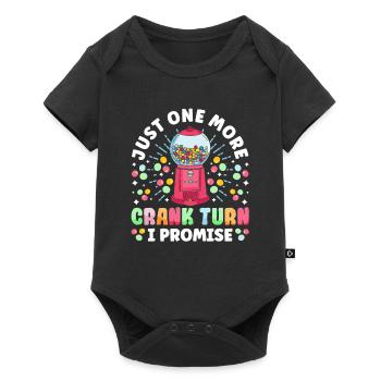 Funny chewing gum machine - Baby Premium short-sleeve bodysuit - black - Front
