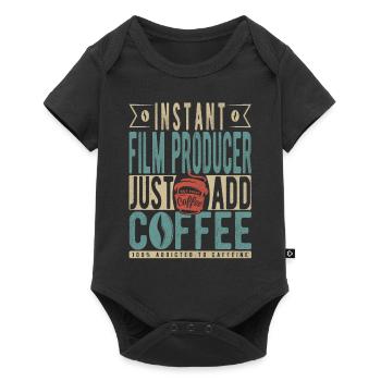 Producteur de film instantané Il suffit d’ajouter du café - Body à manches courtes Premium Bébé - noir - Devant