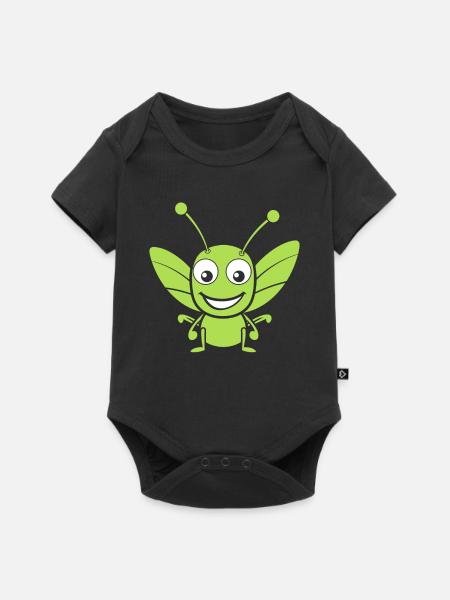 Heuschrecke - Baby Premium Kurzarmbody - Schwarz