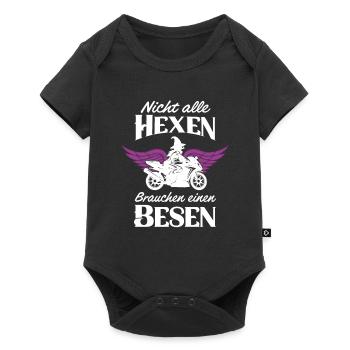 Moto Sorcières Balai Motard Motard Motard - Body à manches courtes Premium Bébé - noir - Devant