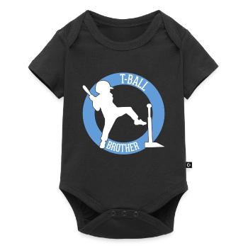 T-Ball Brother Teeball Brother T-Ball Player - Baby Premium Kurzarmbody - Schwarz - Vorne