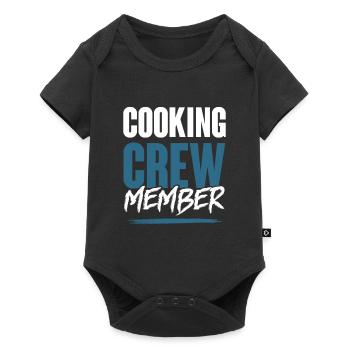 Cooking Crew - Baby Premium Kurzarmbody - Schwarz - Vorne