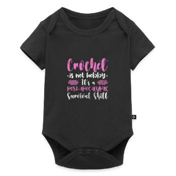 Crochet Tricot - Body à manches courtes Premium Bébé - noir - Devant