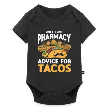 Taco Lover Food Quote Taco - Baby Premium short-sleeve bodysuit - black - Front