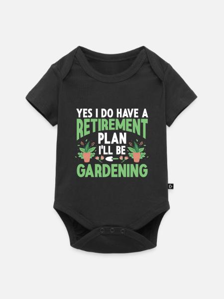 Gartenbau LandschaftsbauGarten Gärtner - Baby Premium Kurzarmbody - Schwarz