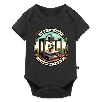 Don't worry, I can reprint it 3D printing - Baby Premium short-sleeve bodysuit - black - Front