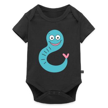 earthworms - Baby Premium short-sleeve bodysuit - black - Front