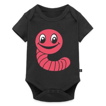 earthworms - Baby Premium short-sleeve bodysuit - black - Front