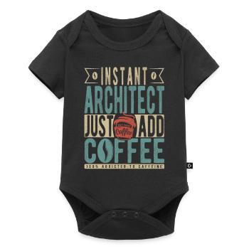 Instant Architect Il suffit d’ajouter du café - Body à manches courtes Premium Bébé - noir - Devant