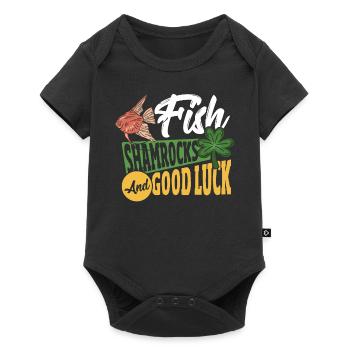 Fish Keeping Fishkeeping St Patricks Day Fish - Baby Premium short-sleeve bodysuit - black - Front