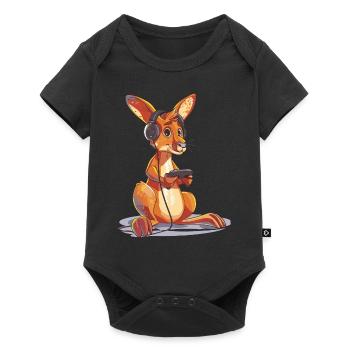 Kangaroo Video Game - Baby Premium short-sleeve bodysuit - black - Front