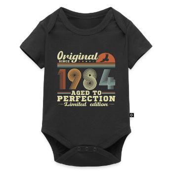 Vinatge 1984 Cadeau d’anniversaire - Body à manches courtes Premium Bébé - noir - Devant