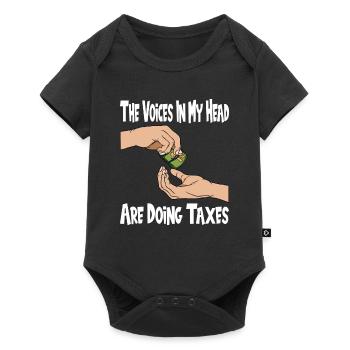 Taxpayer tax office pay tax - Baby Premium short-sleeve bodysuit - black - Front