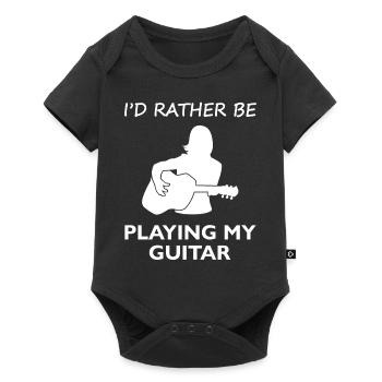Plutôt jouer de la guitare - Gift Choice - Body à manches courtes Premium Bébé - noir - Devant