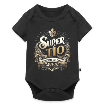 Super Uncle Deluxe Edition - Baby Premium short-sleeve bodysuit - black - Front