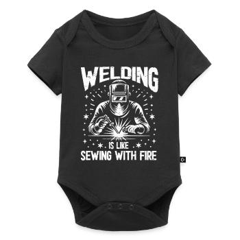 Welder Welding - Baby Premium short-sleeve bodysuit - black - Front