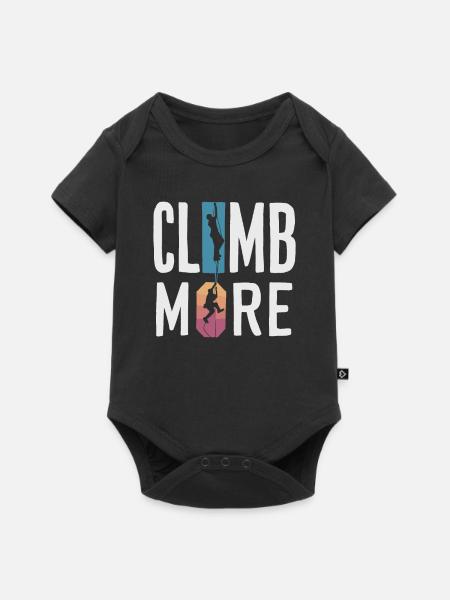 Klettern Outdoor-abenteuer Bouldern - Baby Premium Kurzarmbody - Schwarz