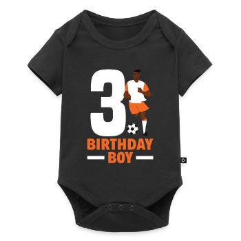 3rd Birthday 3 Years Soccer Soccer Player - Baby Premium short-sleeve bodysuit - black - Front