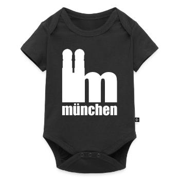 Servus - Gruß aus München - Frauenkirche - Baby Premium Kurzarmbody - Schwarz - Vorne