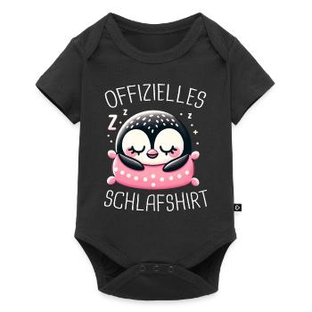 Penguin, Little Penguins, Emperor Penguin - Baby Premium short-sleeve bodysuit - black - Front