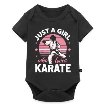 Karaté Karaté Combattant Arts martiaux - Body à manches courtes Premium Bébé - noir - Devant