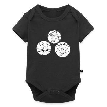 Funny Bocce Balls Bocce Ball Player - Baby Premium Kurzarmbody - Schwarz - Vorne