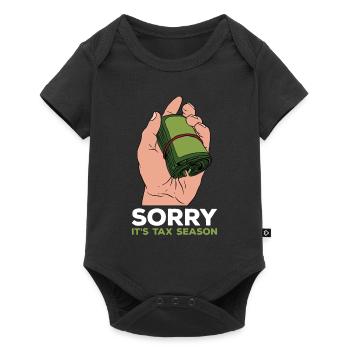 Taxpayer tax office pay tax - Baby Premium short-sleeve bodysuit - black - Front